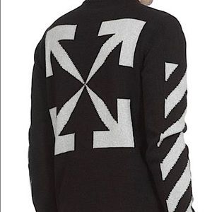 Off-White Diagonal Stripe Intarsia sweater.